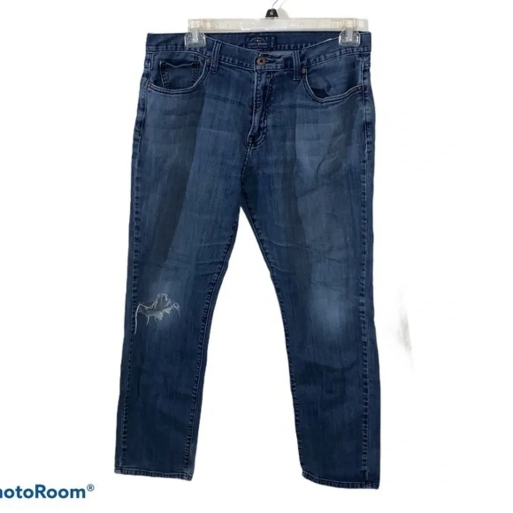 Lucky brand 221 original straight jeans mens size 36x32‎